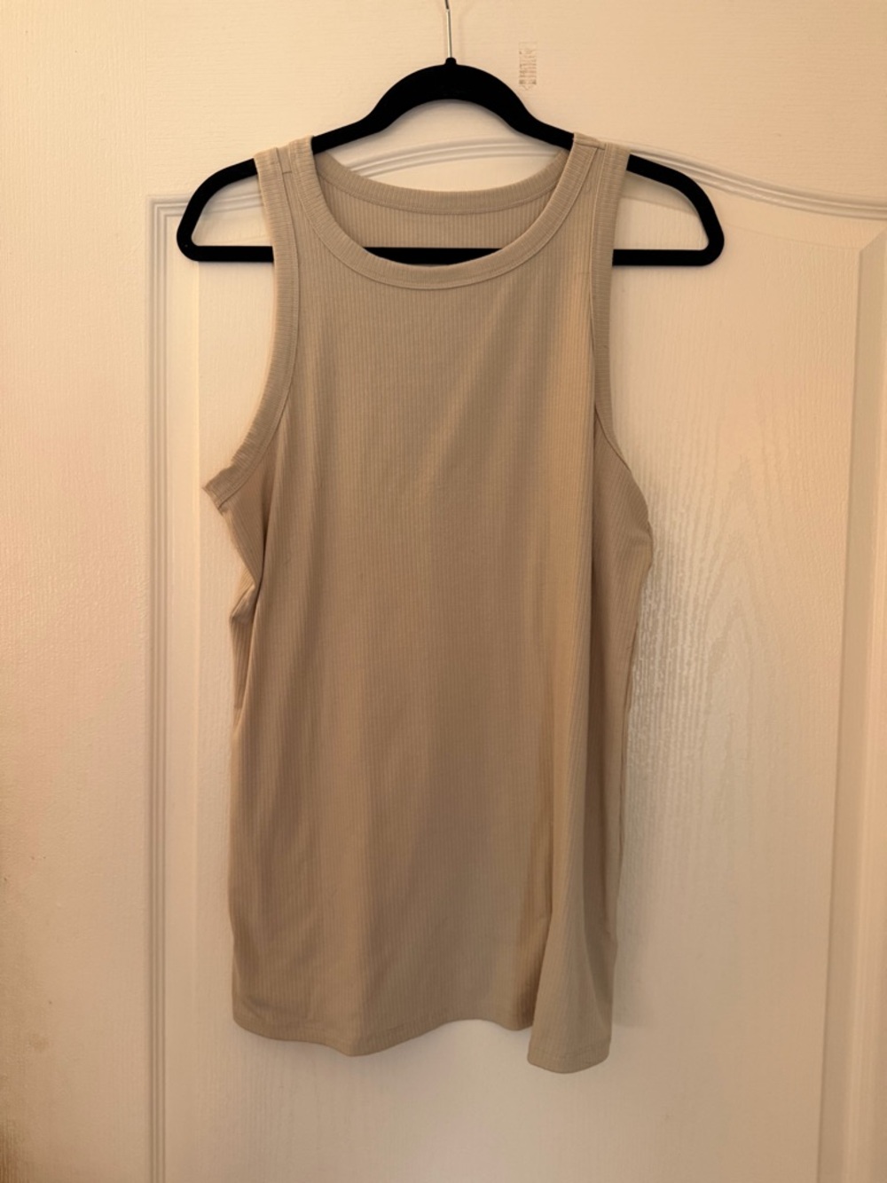 torrid Ribbed Tank Top in Beige